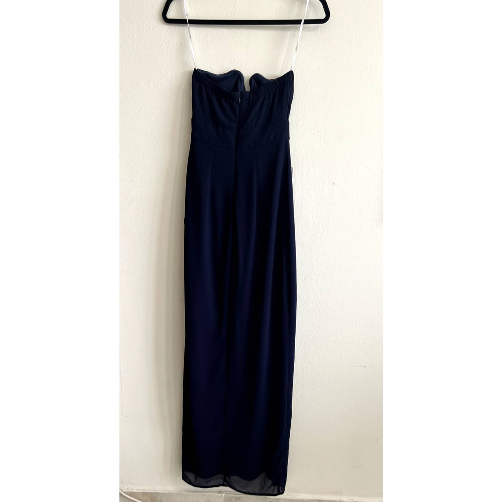 Lulu's Navy Strapless Maxi Dress size xs - Picture 6 of 7